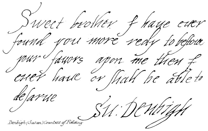 Denbigh (Susan) grevinnan av Fielding av English School