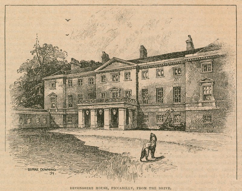 Devonshire House, Piccadilly, London, från enheten av English School
