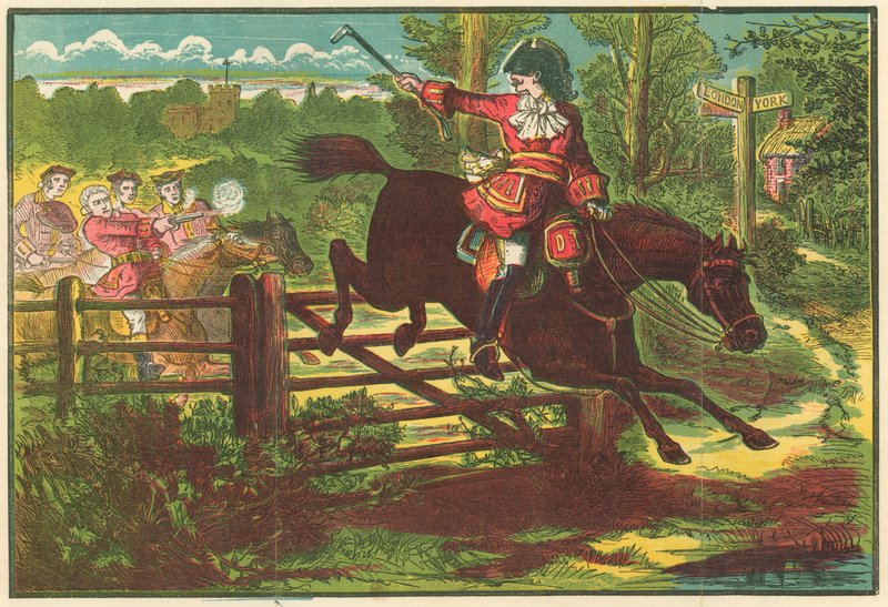 Dick Turpin trotsar Bow Street-löparna av English School