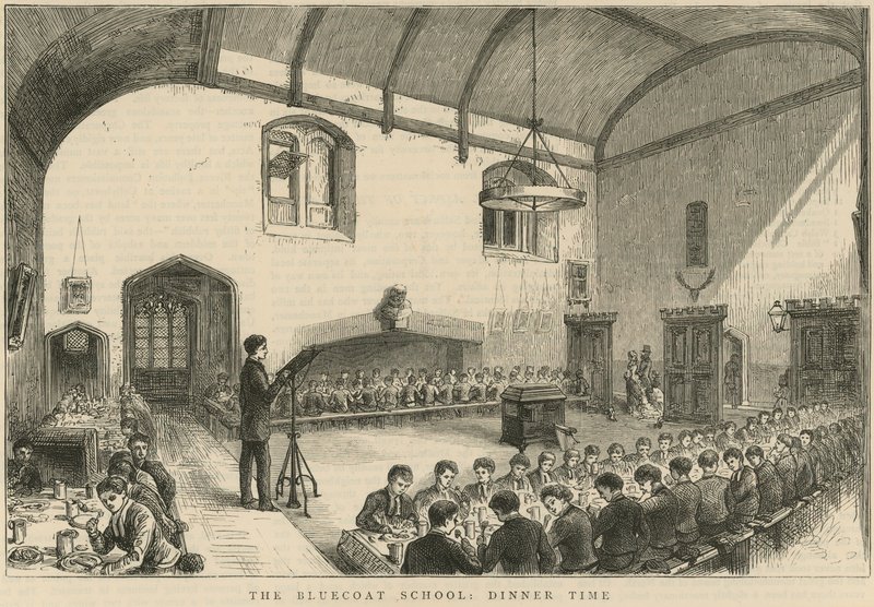 Middagstider på The Bluecoat School av English School
