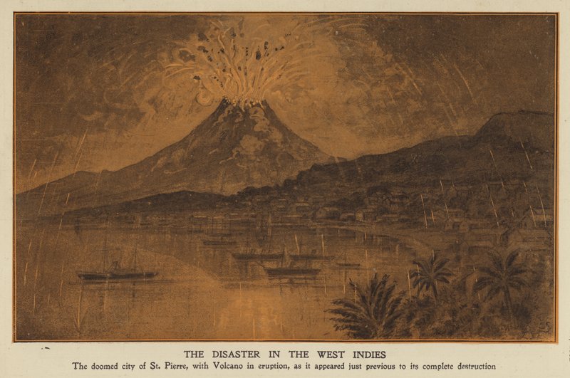 Katastrofalt utbrott av Mount Pelee, Martinique av English School