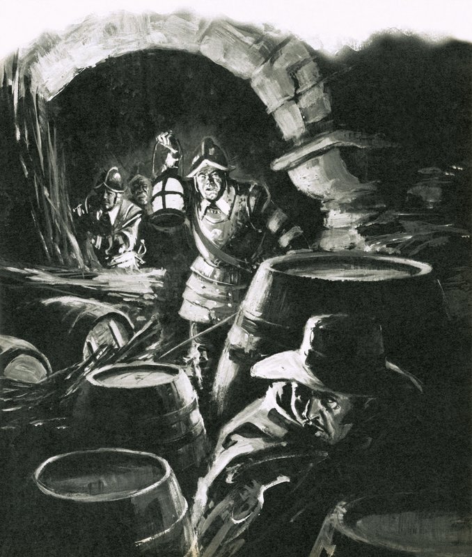 Upptäck Guy Fawkes från Gunpowder Plot av English School