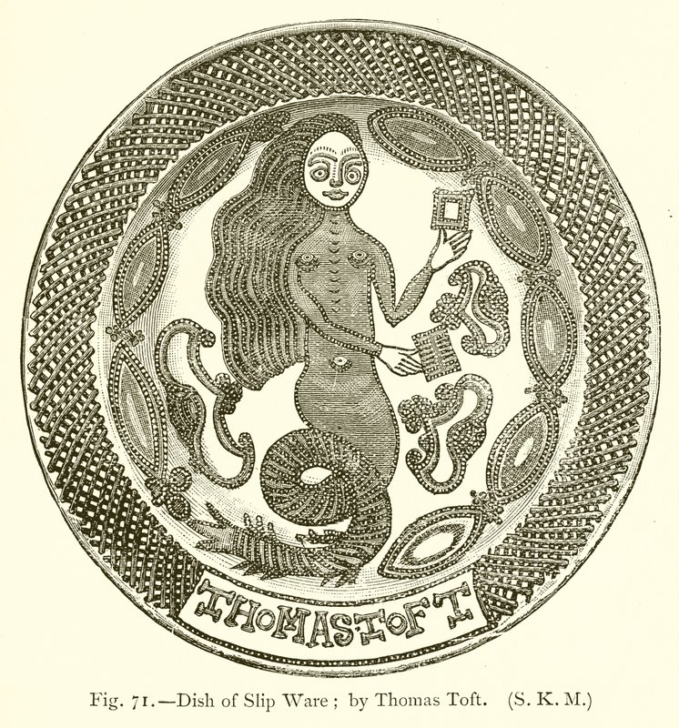 Skål med slipgods; av Thomas Toft av English School