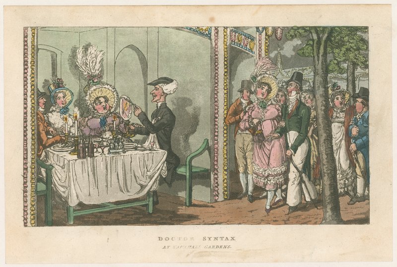 Doctor Syntax på Vauxhall Gardens av English School
