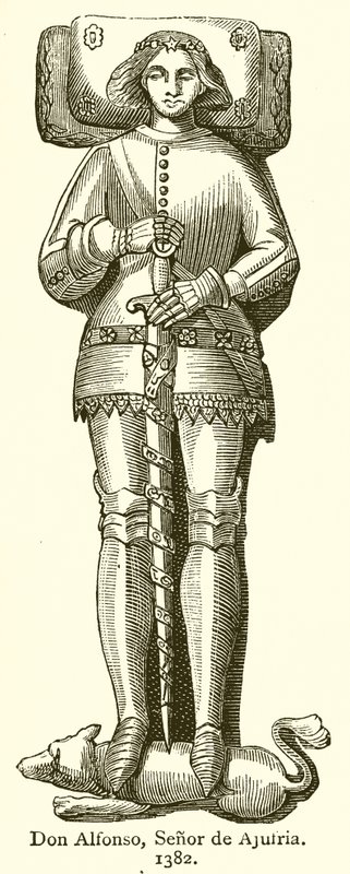 Don Alfonso, herre av Ajufria. 1382 av English School