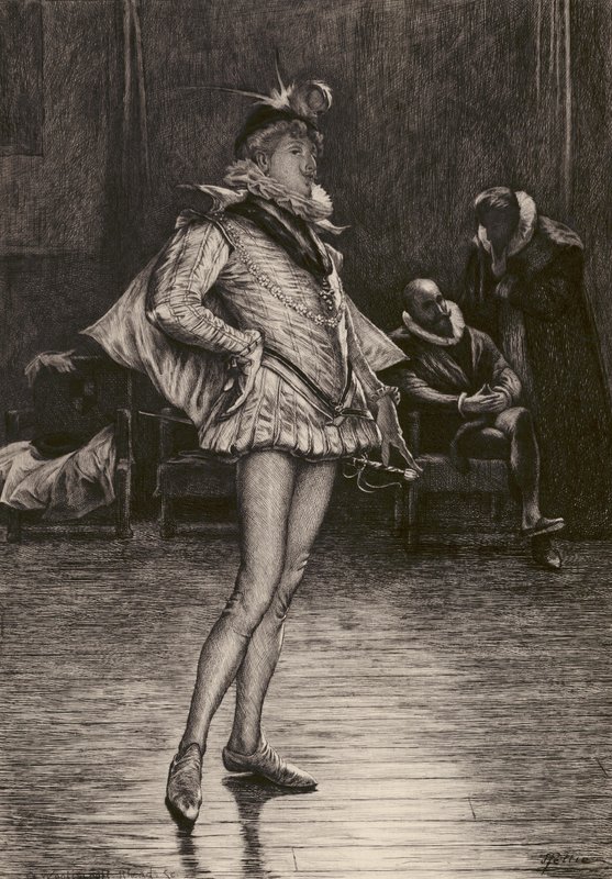 "Känner du den här vattenflugan Etsad av G W Rhead, efter J Pettie, RA (litografi) av English School