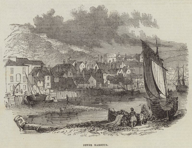 Dover Harbor (gravyr) av English School