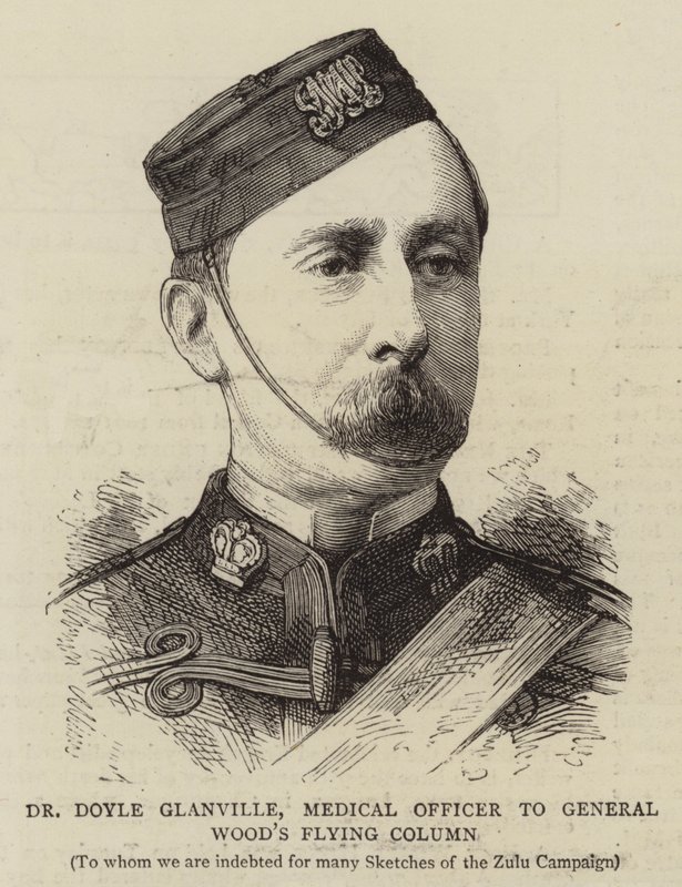 Dr Doyle Glanville, läkare vid general Woods flygande kolonn (gravyr) av English School