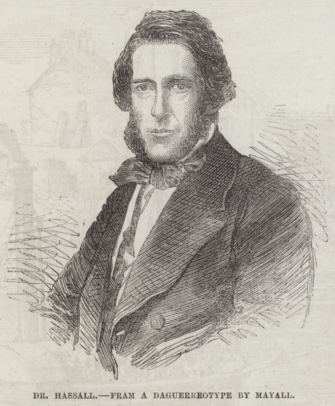 Dr Hassall (gravyr) av English School