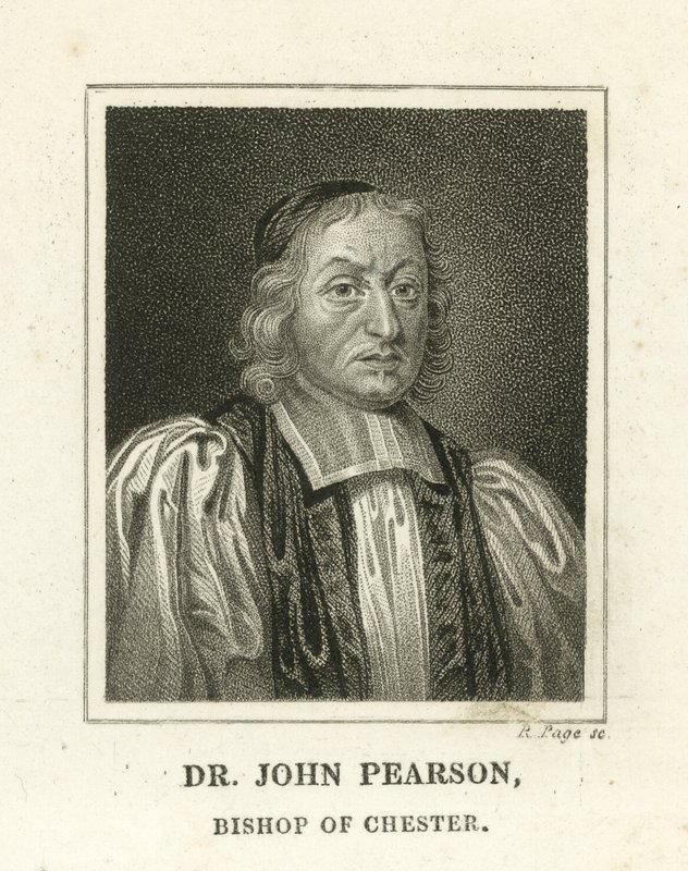 Dr John Peason, biskop av Chester (gravyr) av English School
