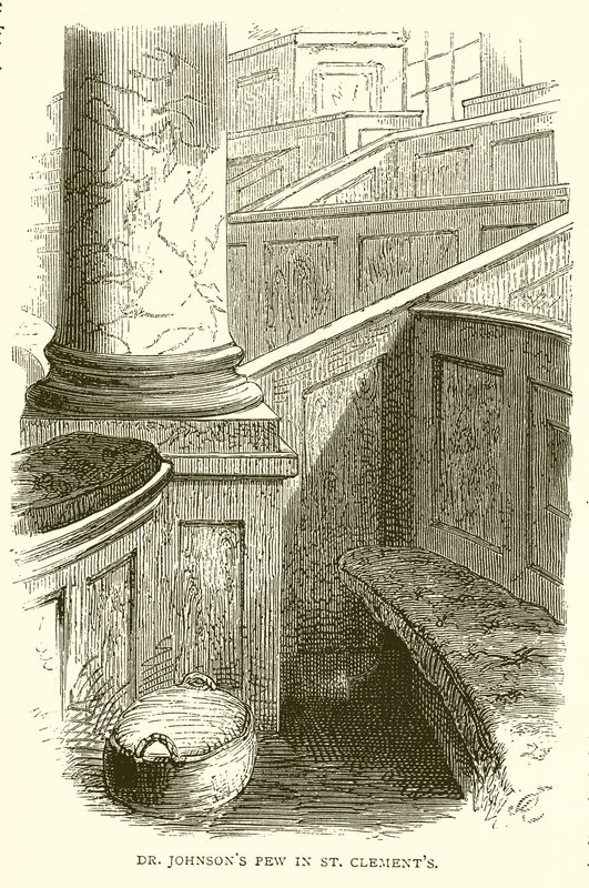 Dr Johnsons Pew i St. Clements av English School