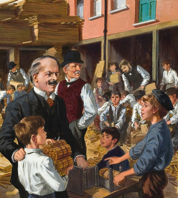 Dr Thomas John Barnardo (1845-1905) (gouache på papper) av English School
