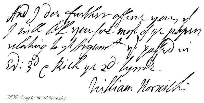 Dr Wm Lloyd, (Bp: Norwich) av English School