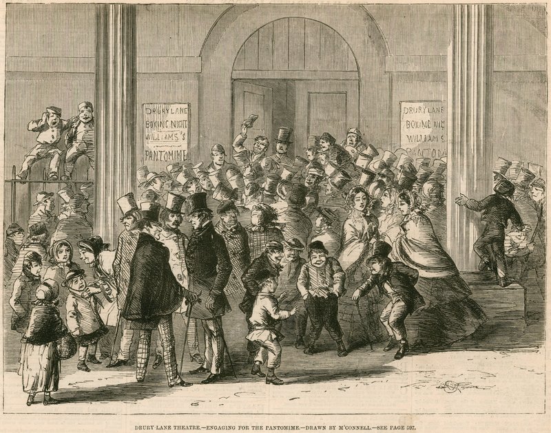 Drury Lane Theatre, London - engagerande för Pantomime av English School