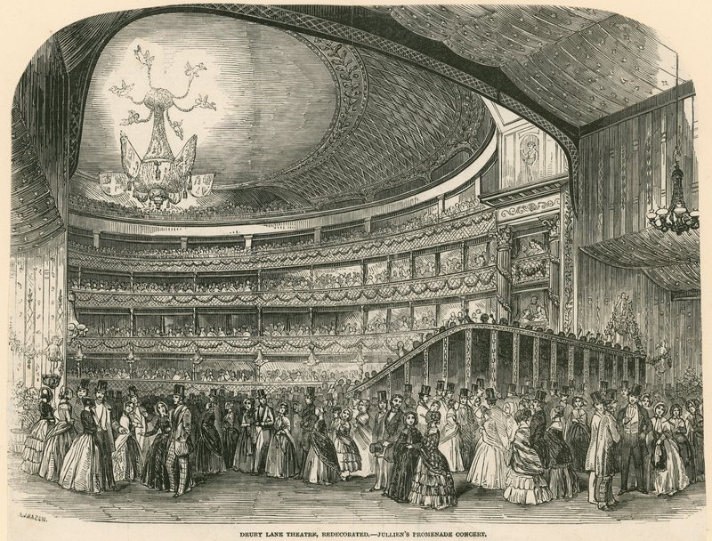 Drury Lane Theatre renoverad - Julliens Promenade Concert av English School