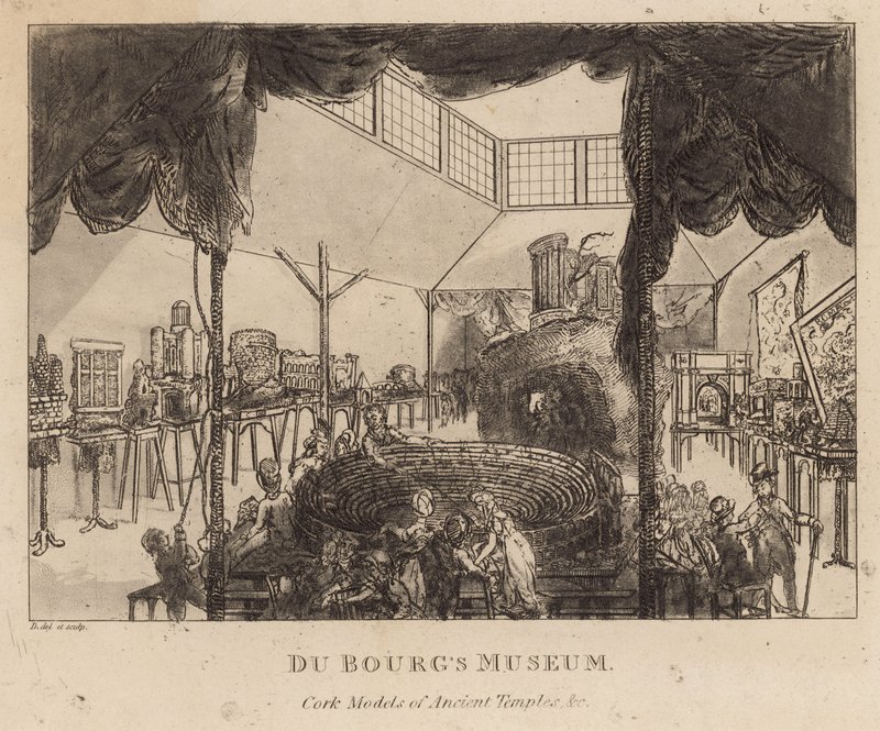 Du Bougs Museum, korkmodeller av antika tempel av English School