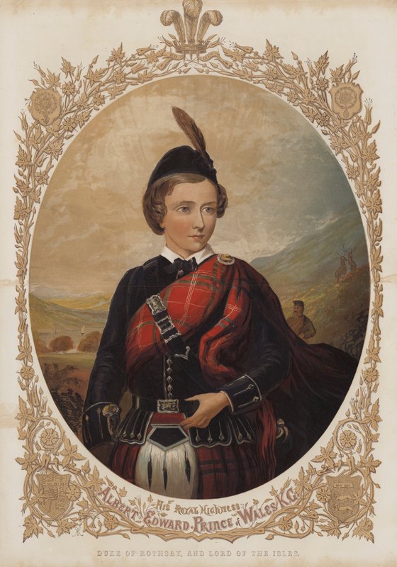 Hertig av Rothsay och öarnas herre (färg litho) av English School