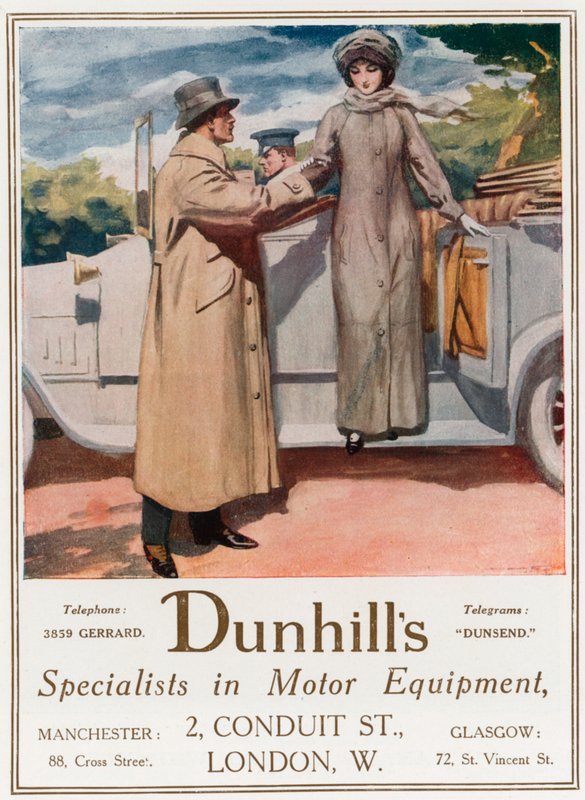 Dunhills, specialister på motorutrustning, 2 Conduit Street av English School