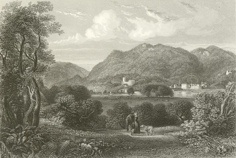 Dunkeld från Torrhill av English School