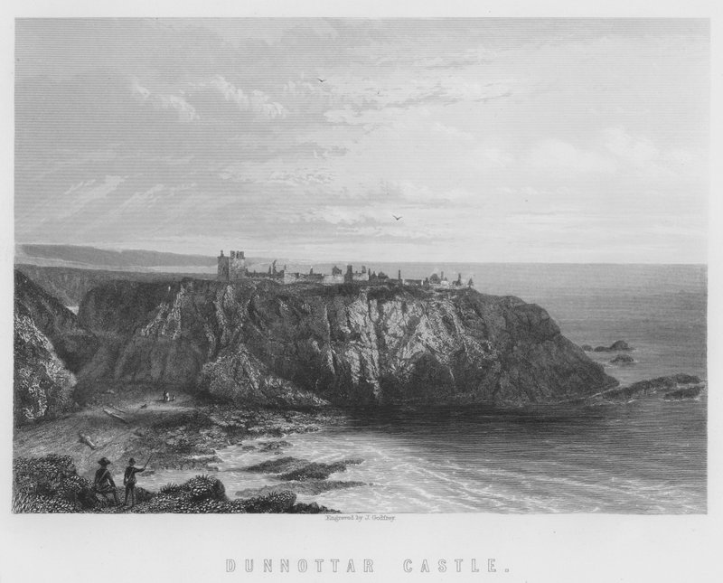 Dunnottar Castle (gravyr) av English School