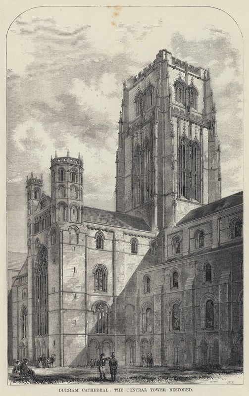 Durham Cathedral, Central Tower Restored (gravyr) av English School