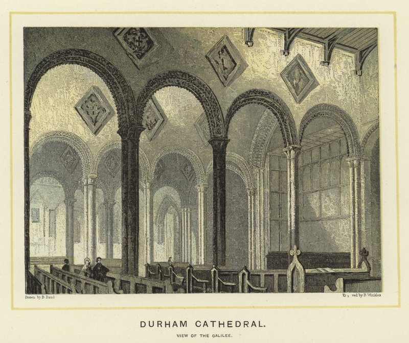 Durham Cathedral, utsikt över Galileen av English School