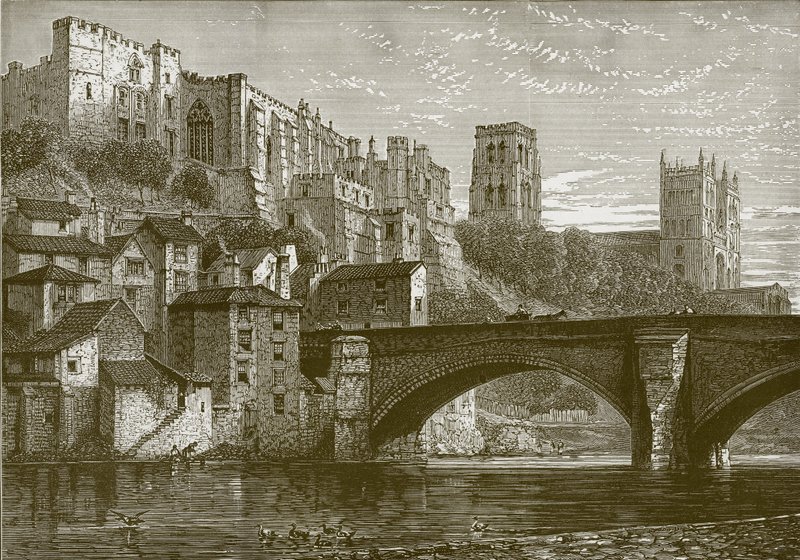 Durham, från floden av English School
