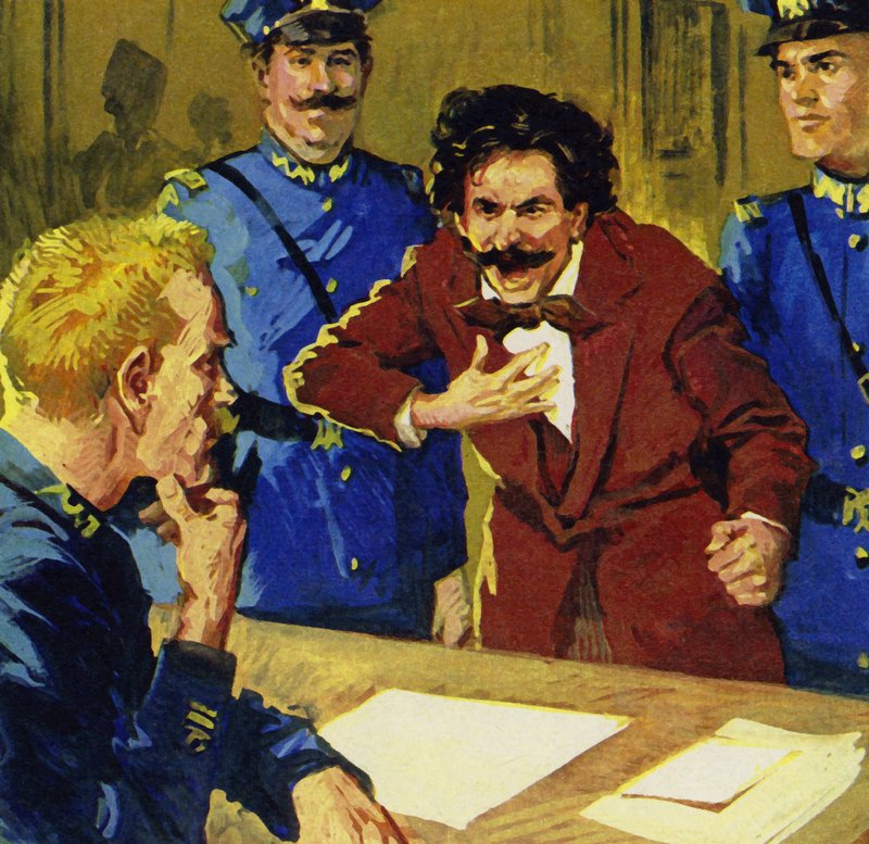 Under en turné i Ryssland arresterades Strauss och hans orkester som spioner av English School