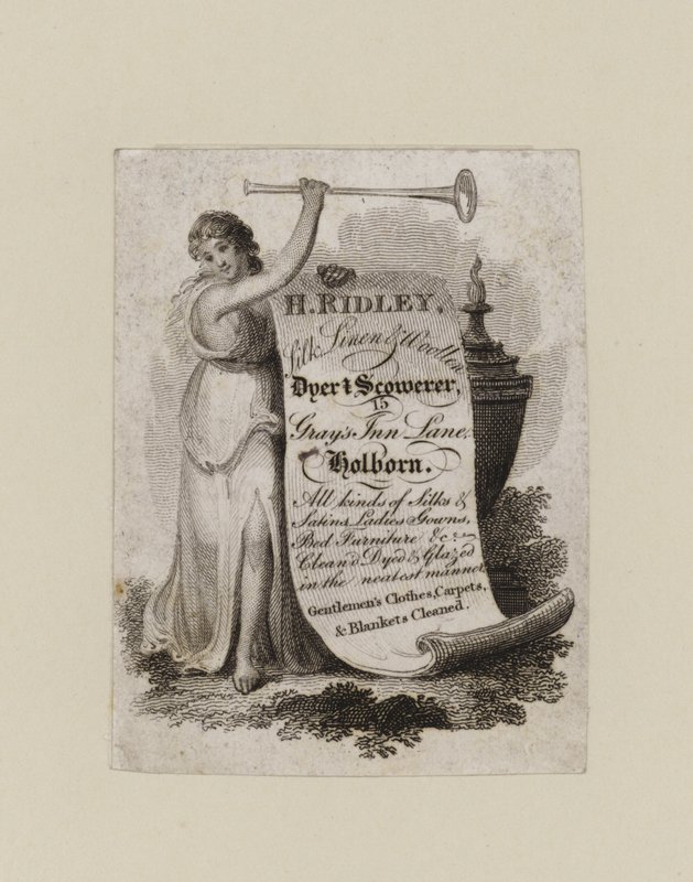 Dyer and Scowerer, H Ridley, byteskort av English School