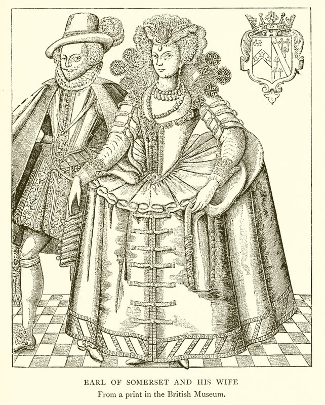 Earl of Somerset och hans fru av English School