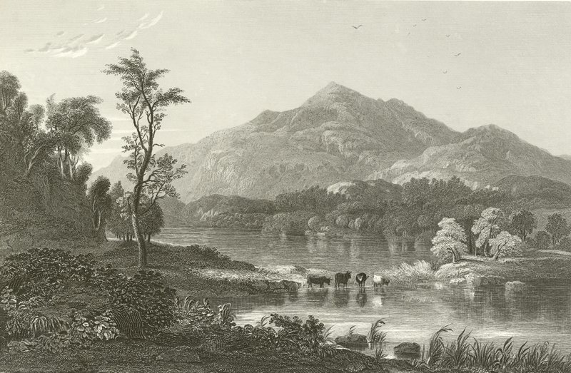 Östra delen av Loch Katrine och Benvenue av English School