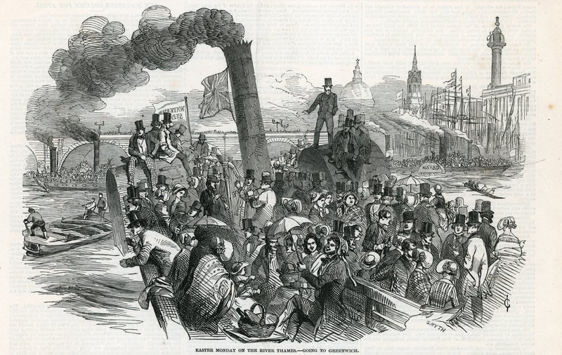 Annandag påsk vid Themsen - åker till Greenwich av English School