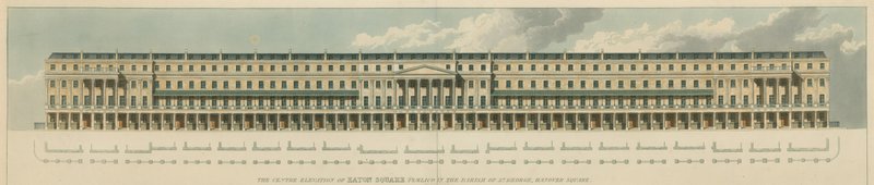 Eaton Square, Pimlico, i församlingen St George, Hanover Square, London av English School