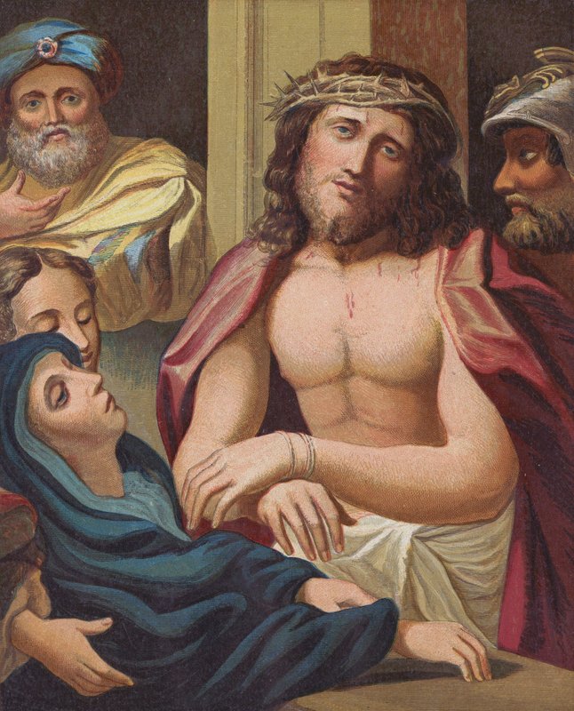 Ecce Homo (färglitografi) av English School