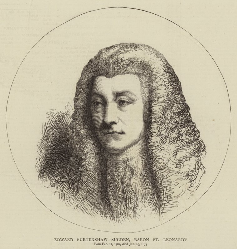 Edward Burtenshaw Sugden, Baron St Leonard