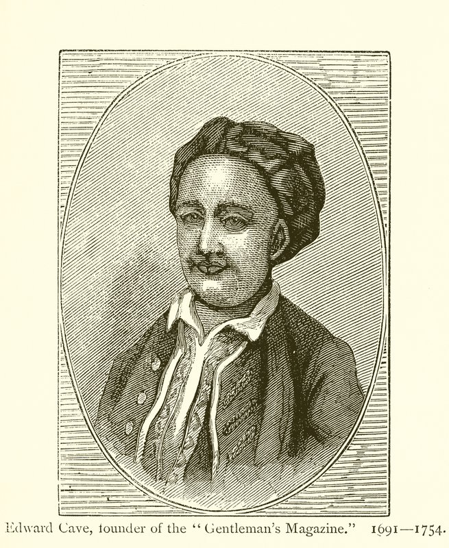 Edward Cave, grundare av Gentlemans Magazine av English School