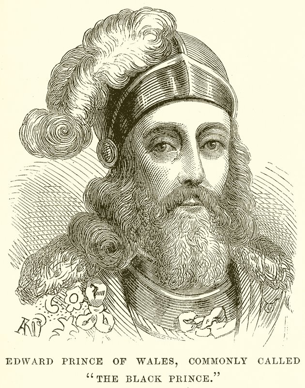 Edward Prince of Wales, vanligen kallad The Black Prince av English School