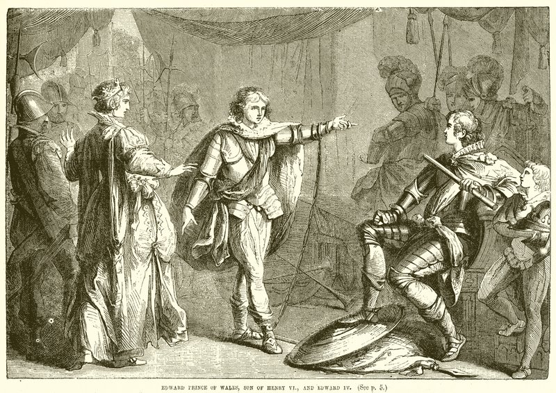 Edward Prince of Wales, son till Henrik VI och Edward IV av English School