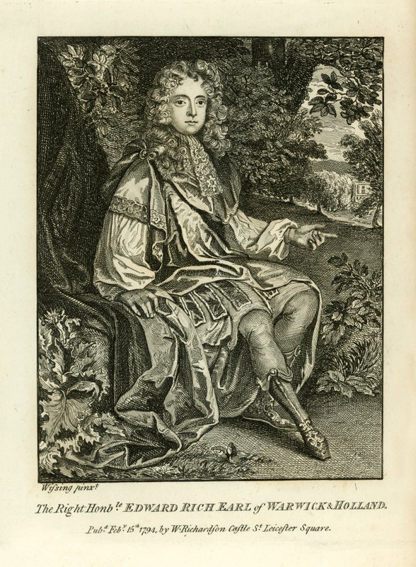 Edward Rich, Earl of Warwick och Holland av English School