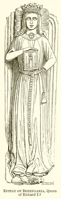 Effigy of Berengaria, drottning av Richard I av English School