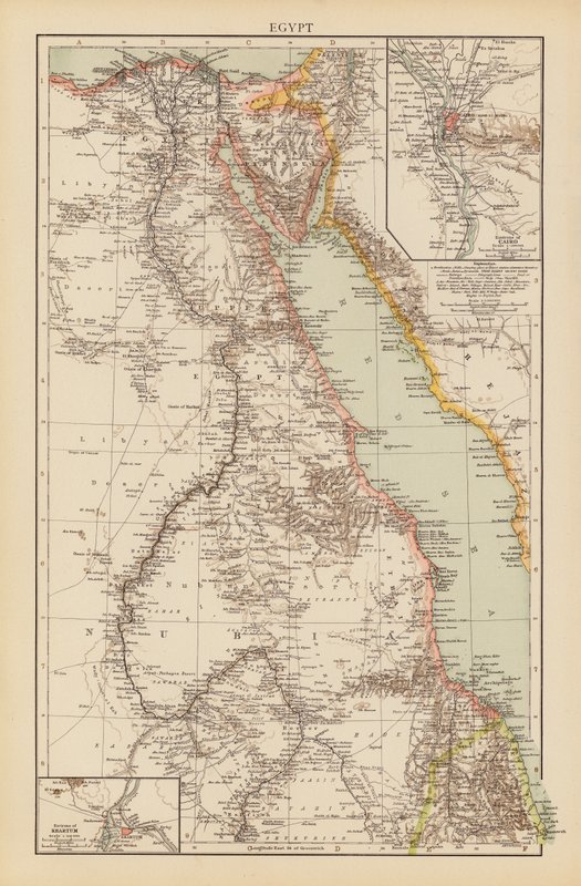 Egypten (färglitografi) av English School
