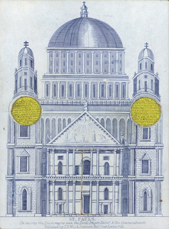 Höjd av St Pauls Cathedral av English School