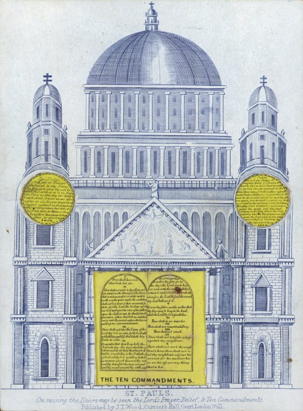Höjd av St Pauls Cathedral av English School