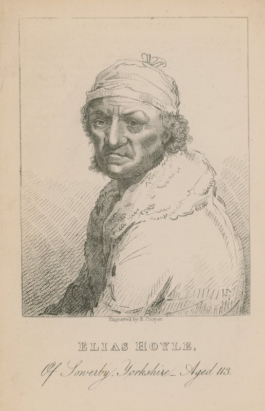 Elias Hoyle, från Sowerby, Yorkshire, 113 år gammal av English School