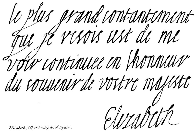 Elizabeth, (Q av Philip 4 av Spanien) av English School