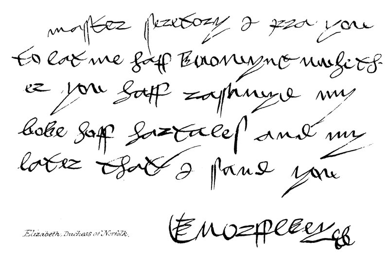 Elizabeth, hertiginna av Norfolk av English School