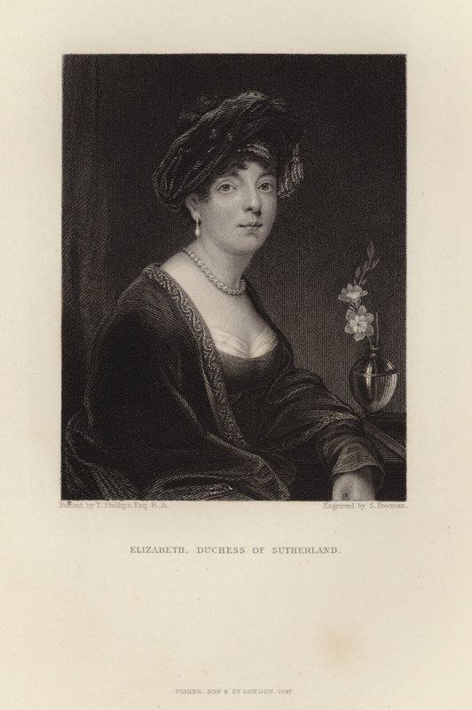 Elizabeth hertiginna av Sutherland av English School