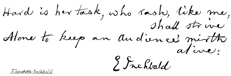Elizabeth Inchbald av English School
