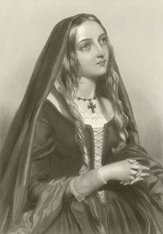 Elizabeth av Woodville, drottning av kung Edward IV av English School