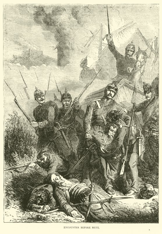 Möte före Metz, augusti 1870 av English School